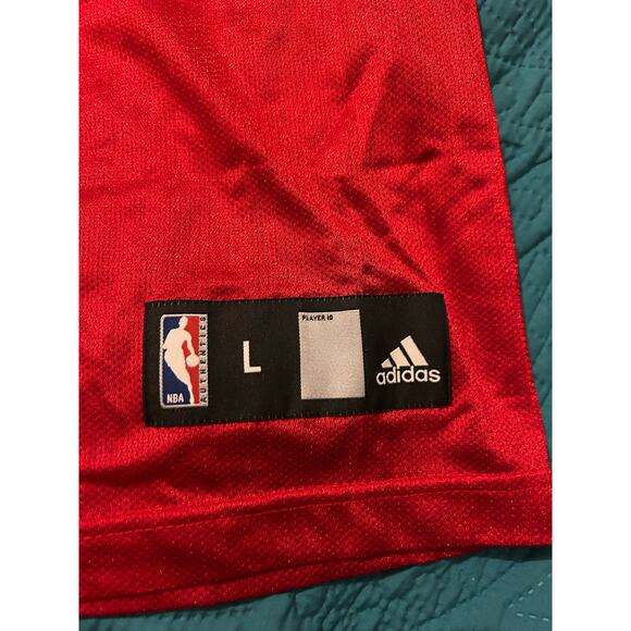 NWOT Adidas Chicago Bulls Derrick Rose Chicago Bulls Basketball Jersey Red Black - Picture 7 of 7